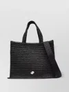 Patou Modern Tote With Versatile Straps In Black