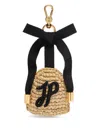 Patou Jp Keyholder In Raffia In Natural