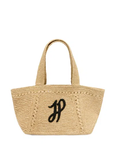 Patou Natural Trapeze Small Tote