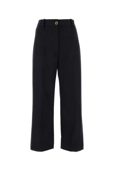 PATOU NAVY BLUE WIDE LEG PANT