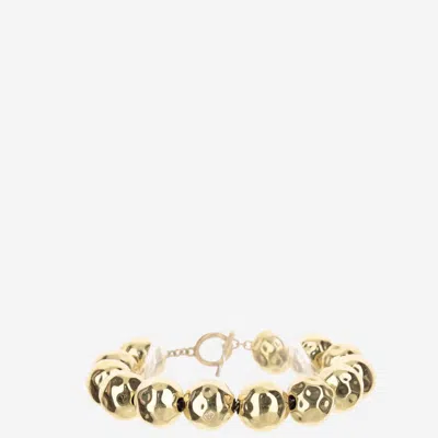 Patou Hammered Spherical Bracelet In Gold