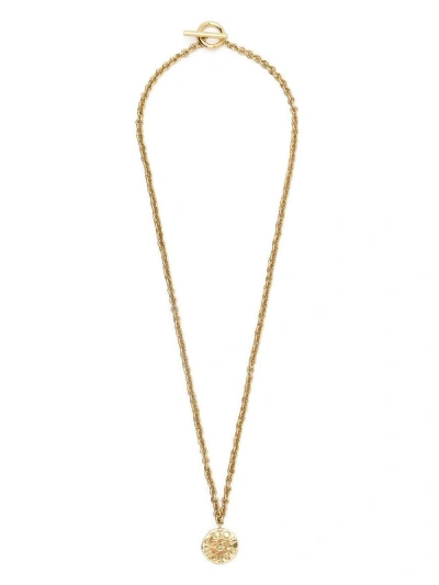 ネックレス・ペンダント Patou Gold Brass Coin Necklace Patou Coin Pendant Gold-plated Brass Necklace Accessories In
