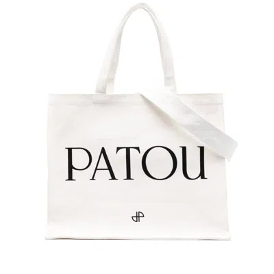Patou Neutral Tote Bags
