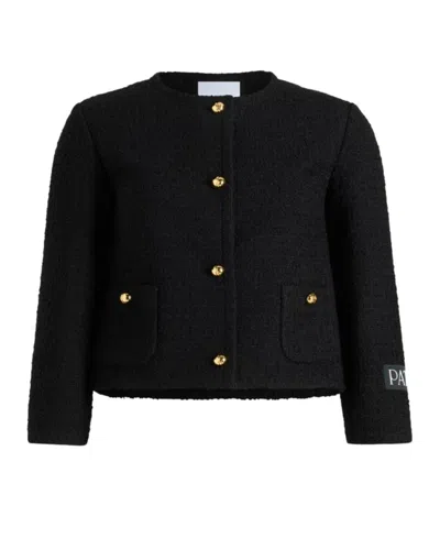 Patou No Collar Box Jacket In Black