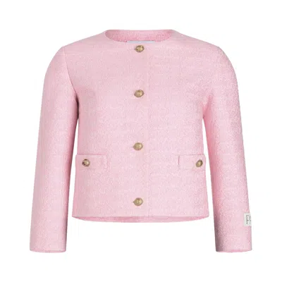 Pre-owned Patou No Collar Boxy Jacket 'primrose Pink' | Women's Size 38