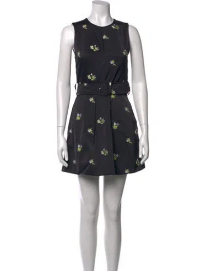 Pre-owned Patou Nylon Mini Dress In Blue