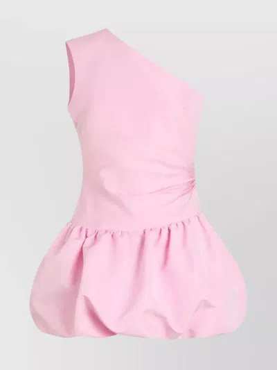 PATOU ONE-SHOULDER BUBBLE MINI DRESS