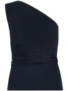 Patou One-shoulder Cotton Top In Blue