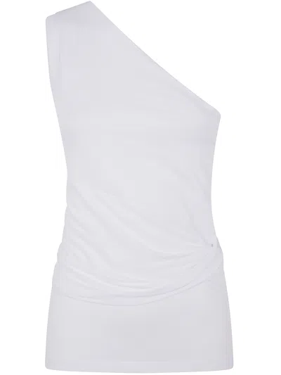 Patou One Shoulder Top In White