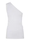 Patou One Shoulder Top In White