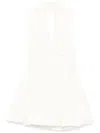 Patou Open-back Bubble Mini Dress In White