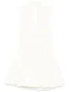 Patou Open-back Bubble Mini Dress In White