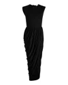 Patou Open-back Midi Dress In Black