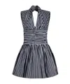 Patou Open-back Minidress In Black