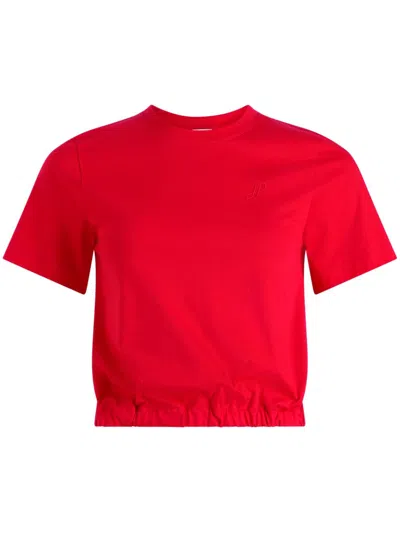 Patou Open-back T-shirt In Red