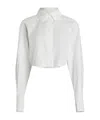 Patou Organic-cotton Cropped Shirt In White