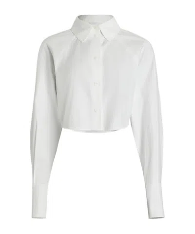 Patou Organic-cotton Cropped Shirt In White