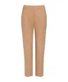 Patou Organic Cotton Cropped Trousers In Brown