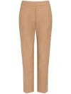 Patou Organic Cotton Cropped Trousers In Neutrals