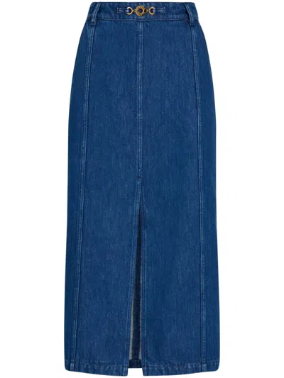 PATOU SLIT MIDI SKIRT