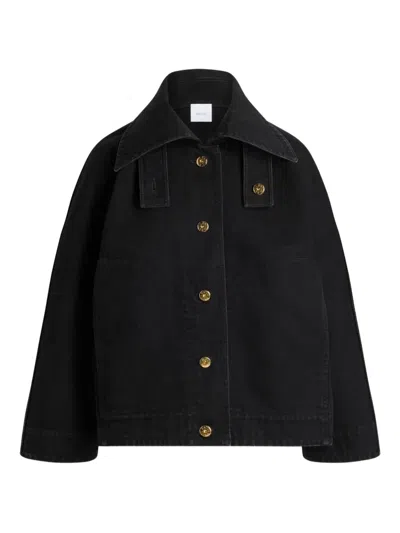Patou Organic-cotton Jacket In Black