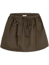 Patou Organic Cotton Mini Skirt In Java Brown