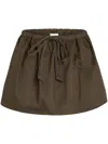 Patou Organic Cotton Mini Skirt In Java Brown