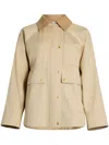 Patou Organic Cotton Parka Jacket In Neutrals