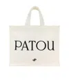 Patou -inspired Cotton Mini Bag With Decorative Trim In White