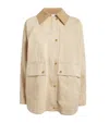 Patou Organic Cotton Parka Jacket In White