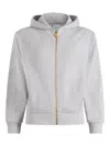 Patou Organic-cotton Zip Hoodie In Grey
