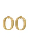Patou Oval-frame Earrings In Black
