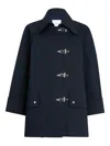 Patou Oversized Toggle Parka In Blue