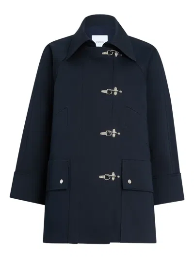 Patou Oversized Toggle Parka In Blue