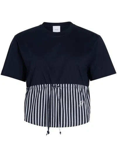 Patou Panelled T-shirt In Blue