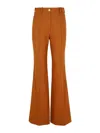 Patou Brown Wool Blend Flare Pants In Brown