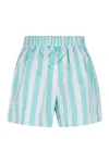 Patou Printed Cotton Shorts In Multicolor