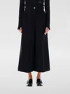 Patou High-waisted Wide Leg Culotte Pants In Size 36 In Schwarz