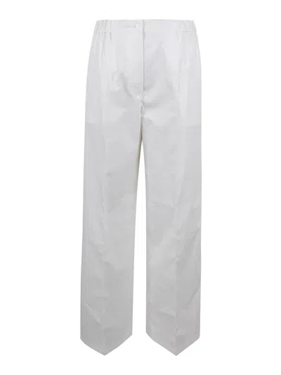 Patou Pants With Elastic Waist In White