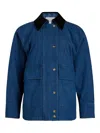 Patou Long Sleeved Denim Workwear Jacket In Grey