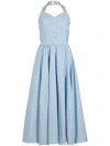 Patou Pastel Ice-colored Midi Dress In Blue