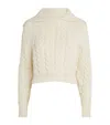 Patou Pat M Sailor Cable Oversize Jumper In White