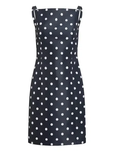 Patou Pencil Midi Dress In Blue