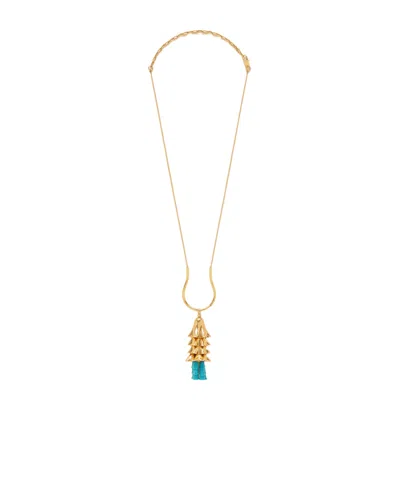 Patou Pendant Necklace In Yellow