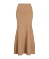 Patou Peplum Maxi Skirt In Nude