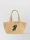 Patou Petite Trapeze Tote Bag With Top Handles