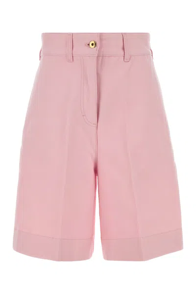 Patou Bermuda In Cotone Rosa  Donna
