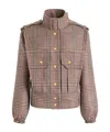 Patou Checked Virgin Wool Jacket In Multi