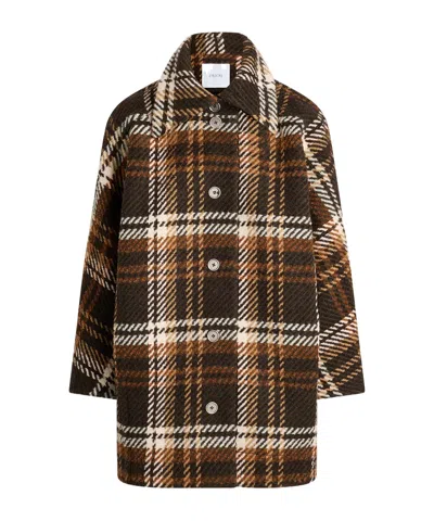 PATOU PLAID COAT