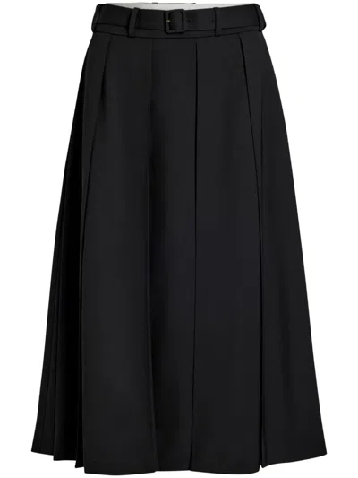 PATOU PLEATED MIDI SKIRT